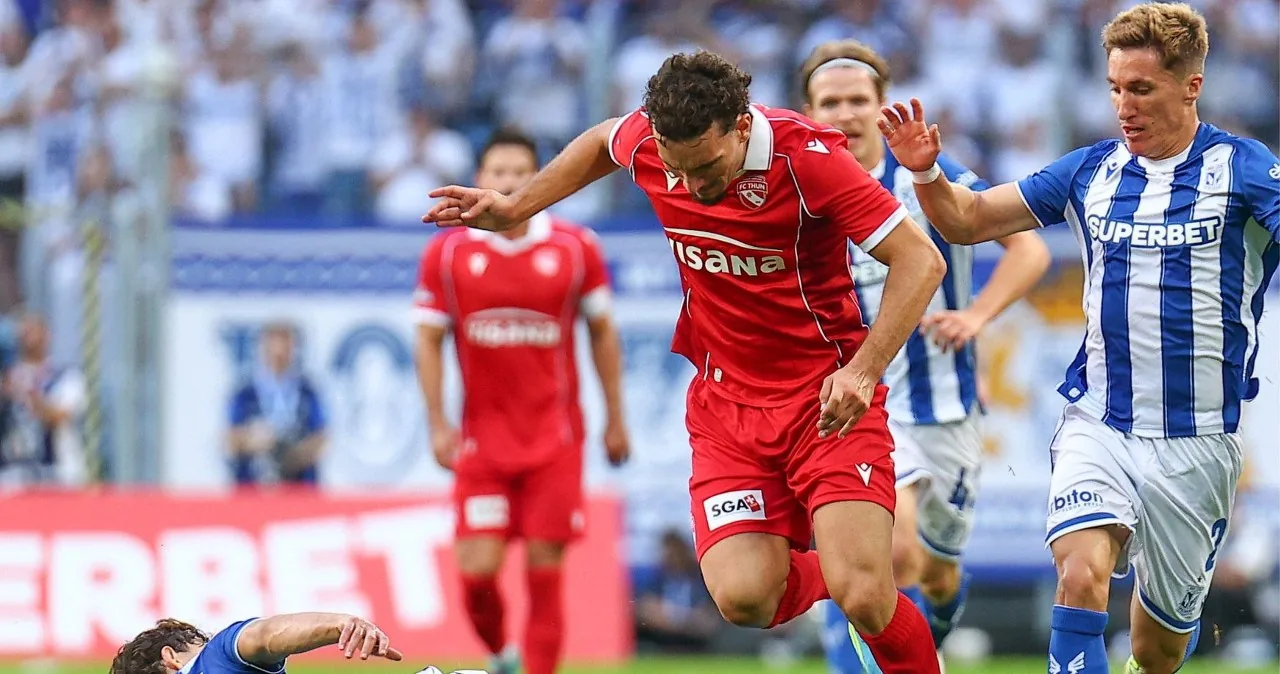 Program tv dla Piłka nożna - rewanżowy mecz fazy play-off: FC Thun - Lech Poznań